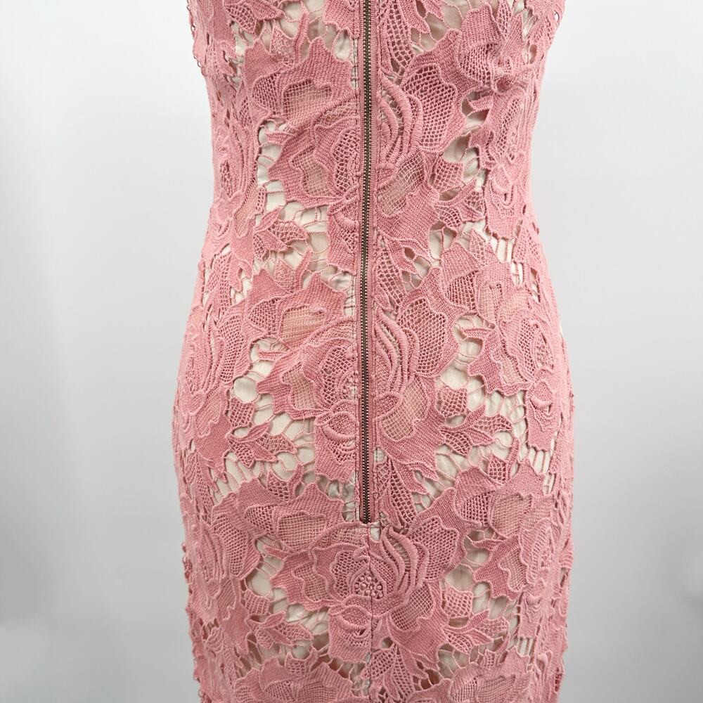 KEEPSAKE the Label Lonely Love Lace‎ Overlay Halter Midi Dress in Rose Size S - Picture 7 of 14